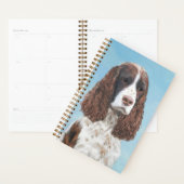 Engelstalige spaniel-schilderkunst planner (Display)