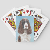Engelstalige spaniel-schilderkunst pokerkaarten (Achterkant)