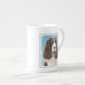 Engelstalige spaniel-schilderkunst porselein kop (Voorkant rechts)