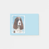 Engelstalige spaniel-schilderkunst post-it® notes (Voorkant)