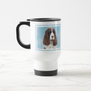 Engelstalige spaniel-schilderkunst reisbeker
