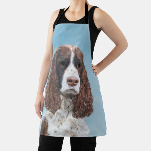 Engelstalige spaniel-schilderkunst schort (Insitu)