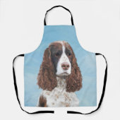 Engelstalige spaniel-schilderkunst schort (Voorkant)
