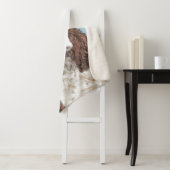 Engelstalige spaniel-schilderkunst sherpa deken (In situ)