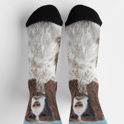 Engelstalige spaniel-schilderkunst sokken (Top)