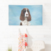 Engelstalige spaniel-schilderkunst spandoek (Insitu)