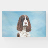 Engelstalige spaniel-schilderkunst spandoek (Horizontaal)
