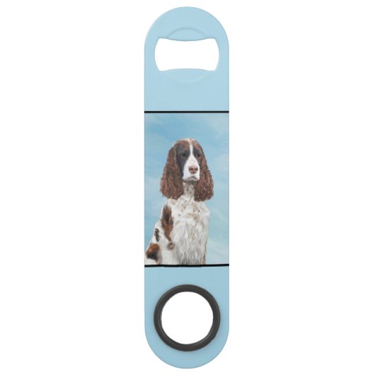 Engelstalige spaniel-schilderkunst speed flessenopener (Achterkant)