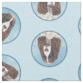 Engelstalige spaniel-schilderkunst stof (Close Up)