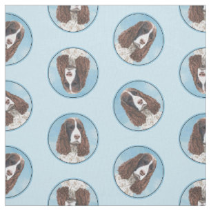 Engelstalige spaniel-schilderkunst stof