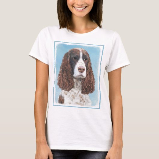 Engelstalige spaniel-schilderkunst t-shirt (Voorkant)