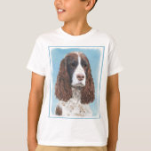 Engelstalige spaniel-schilderkunst t-shirt (Voorkant)