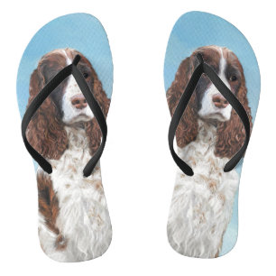 Engelstalige spaniel-schilderkunst teenslippers
