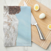 Engelstalige spaniel-schilderkunst theedoek (Quarter Fold)