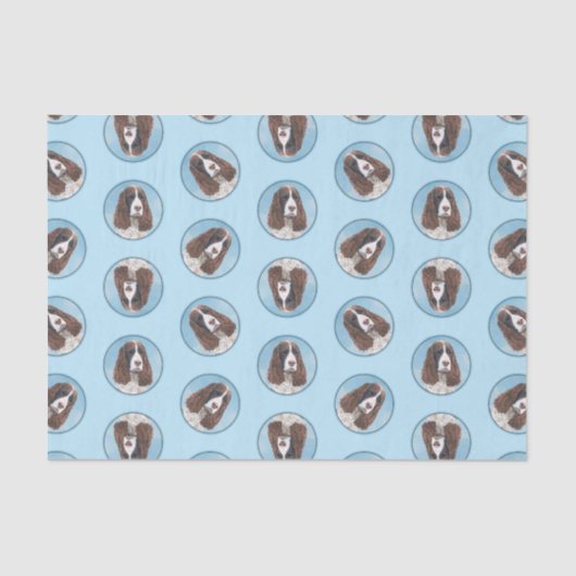 Engelstalige spaniel-schilderkunst tissuepapier (Voorkant)