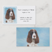 Engelstalige spaniel-schilderkunst visitekaartje (Voorkant / Achterkant)