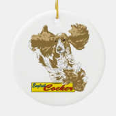 Engelstalige springversier keramisch ornament (Achterkant)