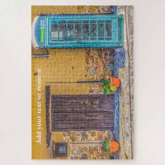 Engelstalige telefooncel blauw, Cyprus, Legpuzzel (Verticaal)