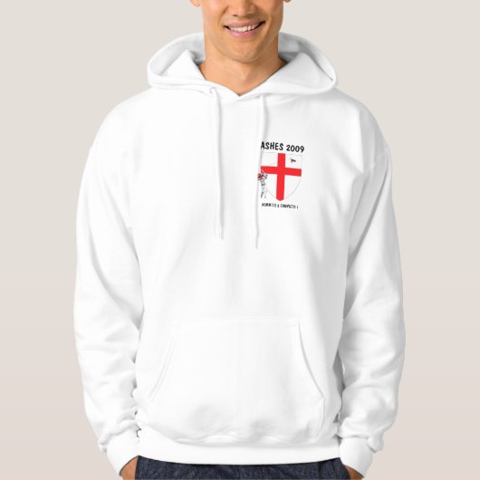 Engelstalige vlag Engelse cricket Hoodie (Voorkant)
