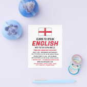 Engelstalige vlag, Engelse taalcursus Adverteren Flyer (Enkel)