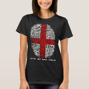 Engelstalige vlag Het zit in mijn DNA T-shirt