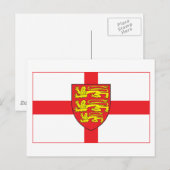 Engelstalige vlag met wapenschild Briefkaart (Voorkant / Achterkant)