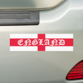 Engelstalige vlag met witte tekst bumpersticker (Op auto)