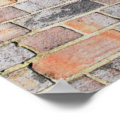 Engelstalige vlag op een muur poster (Hoek)