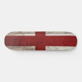 Engelstalige vlag op oude houten korrel persoonlijk skateboard (Horizontaal)