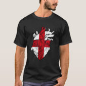 Engelstalige vlag Sint-George's Cross Engli T-shirt (Voorkant)