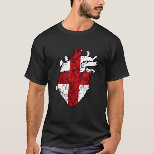 Engelstalige vlag Sint-George's Cross Engli T-shirt (Voorkant)