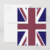 Engelstalige vlag, vlag van Groot-Brittannië Briefkaart (Voorkant / Achterkant)