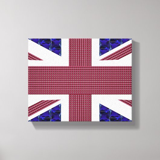 Engelstalige vlag, vlag van Groot-Brittannië Canvas Afdruk (Voorkant)