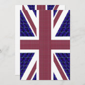 Engelstalige vlag, vlag van Groot-Brittannië Kaart (Voorkant / Achterkant)