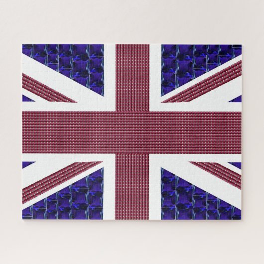 Engelstalige vlag, vlag van Groot-Brittannië Legpuzzel (Horizontaal)