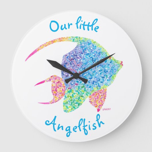 Engelstalige wandklok (Voorkant)