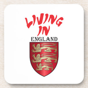 Engelstalige wapenmantel bier onderzetter