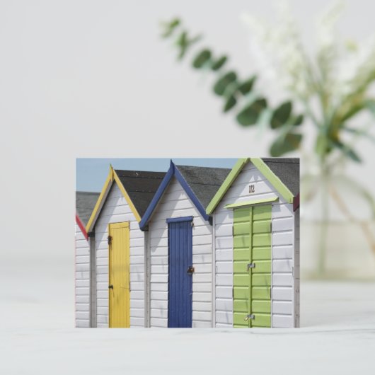 Engelstalige zeestrand briefkaart (Staand voorkant)