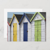 Engelstalige zeestrand briefkaart (Voorkant / Achterkant)