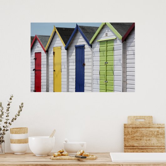 Engelstalige zeestrand poster (Keuken)