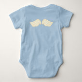 Engeltje met vleugels - aanpasbaar romper (Achterkant)