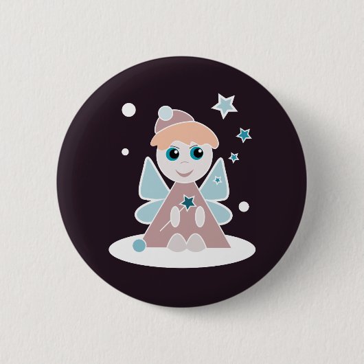 Engeltje Ronde Button 5,7 Cm (Voorkant)
