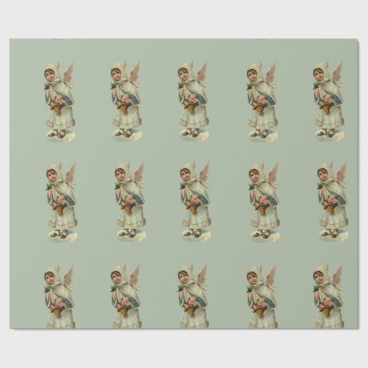  engeltjes cadeaupapier (Vlak)