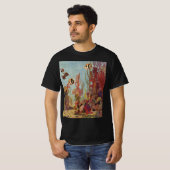 Engelvis in Koraal, Oude Tropische Vissen in Oceaa T-shirt (Voorkant volledig)