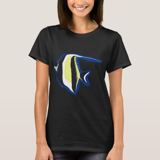 Engelvis zwemt weg t-shirt (Voorkant)