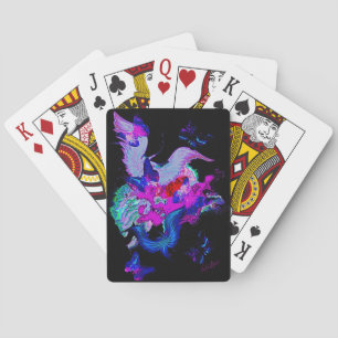 engelvleugels en vlinders  pokerkaarten