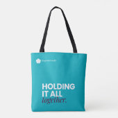 EngenderHealth: Let's Do Something - Teal Boodscha Tote Bag (Achterkant)