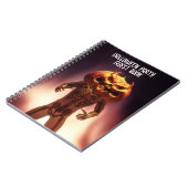 Engengepompte kop. Halloweenfeest Notitieboek (Linkerzijde)