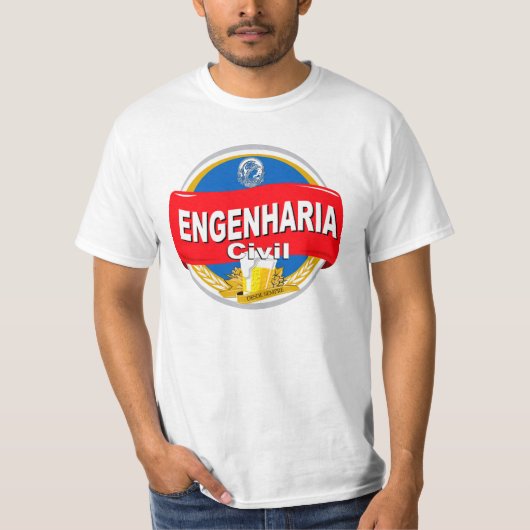 Engenharia Civil T-shirt (Voorkant)