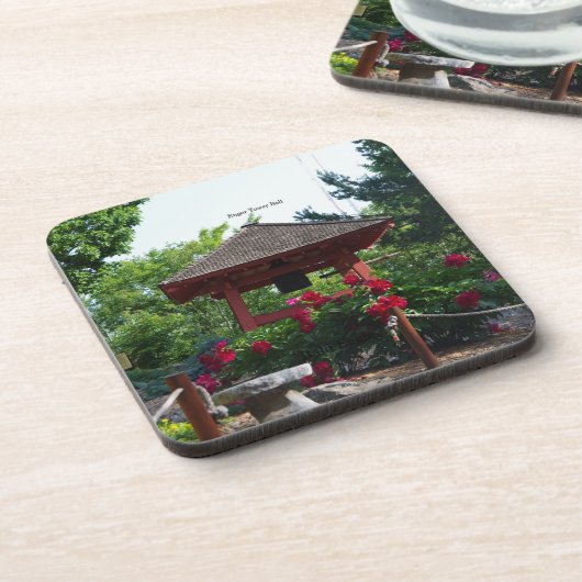 Enger Tower Japan Peace Bell 6 plastic onderzetter (Linkerzijde)